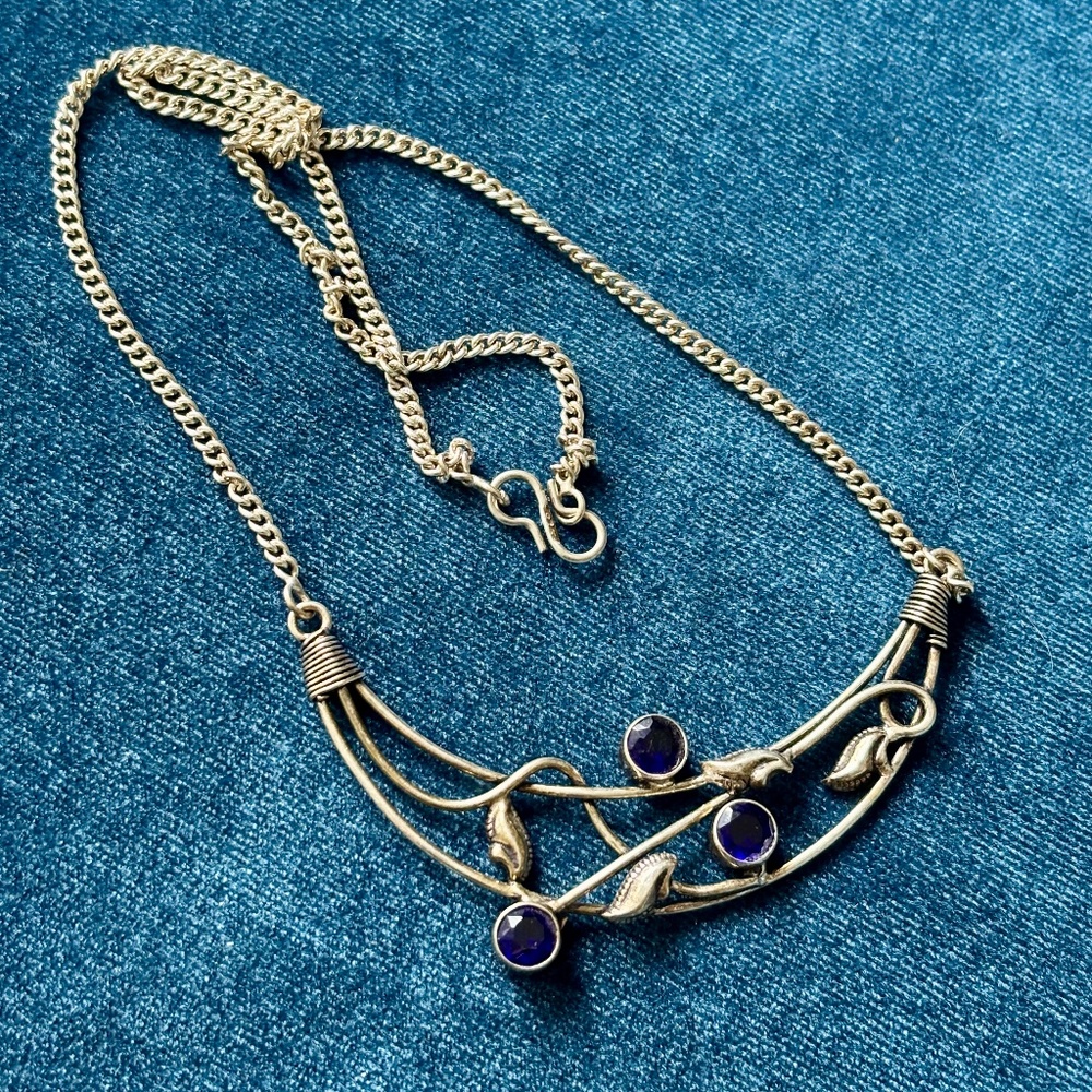 Large Silver 925 Necklace